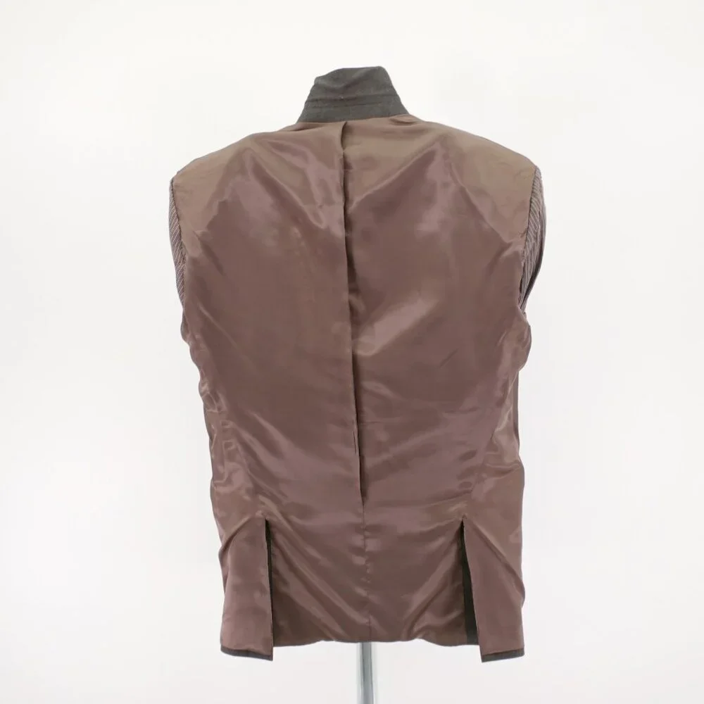 Calvin Klein Brown Black Soft Wool Star Check 2 Button 40S Tagged 40R Sport Coat